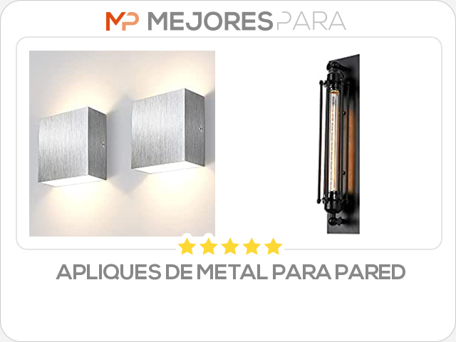 apliques de metal para pared