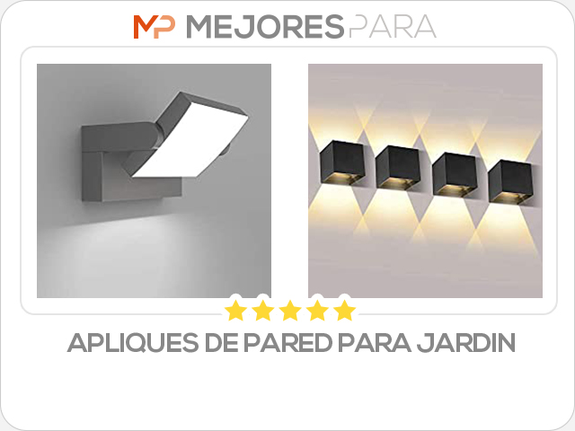 apliques de pared para jardin