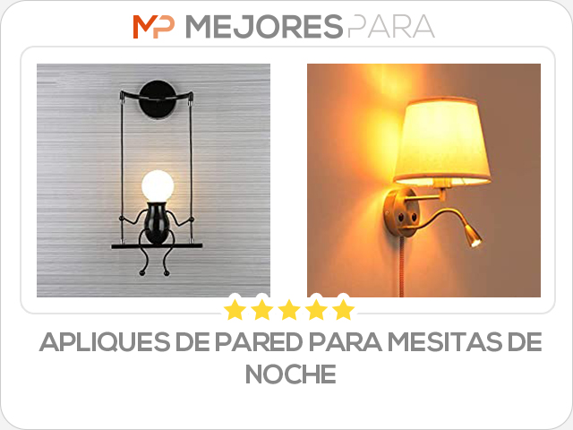 apliques de pared para mesitas de noche