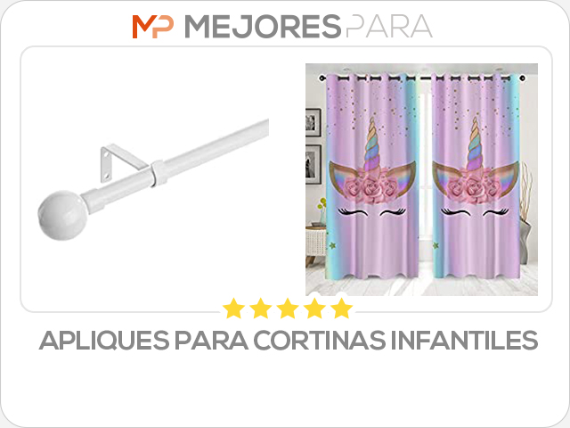 apliques para cortinas infantiles