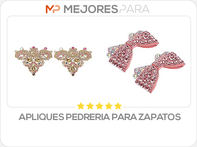 apliques pedreria para zapatos