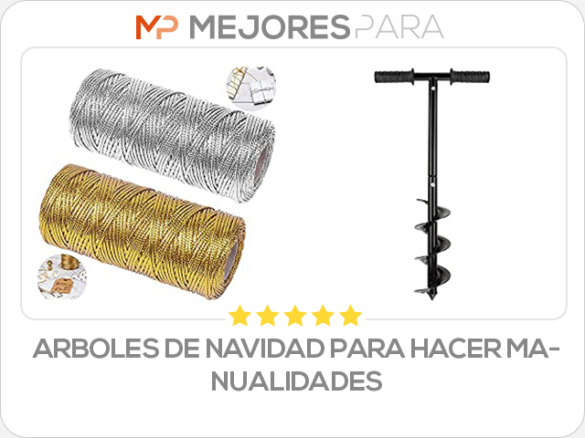 arboles de navidad para hacer manualidades