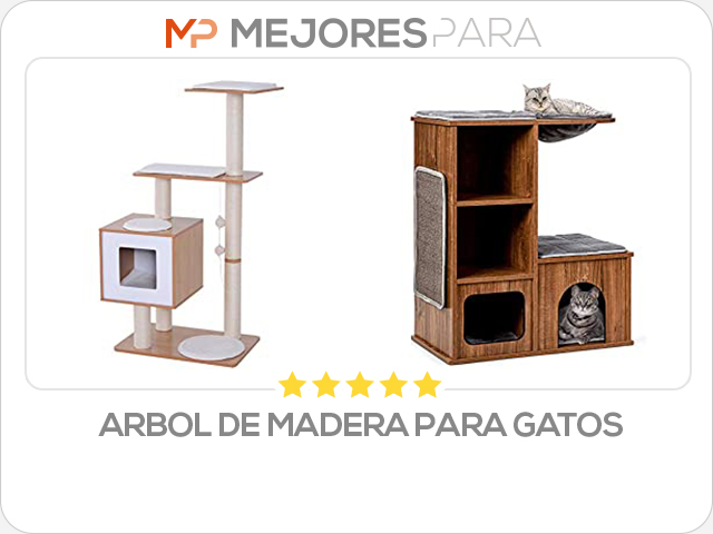 arbol de madera para gatos