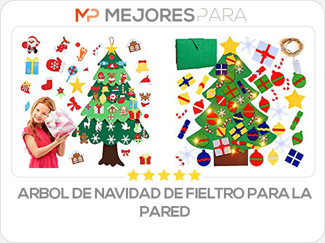 arbol de navidad de fieltro para la pared