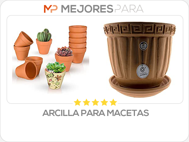 arcilla para macetas