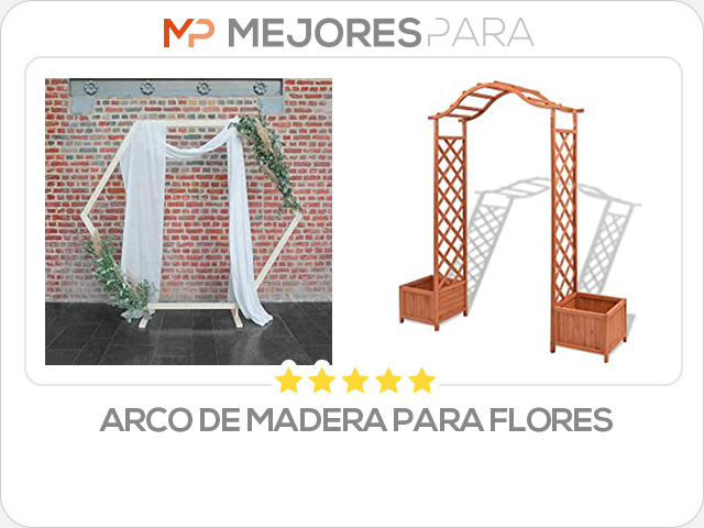 arco de madera para flores