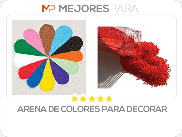 arena de colores para decorar
