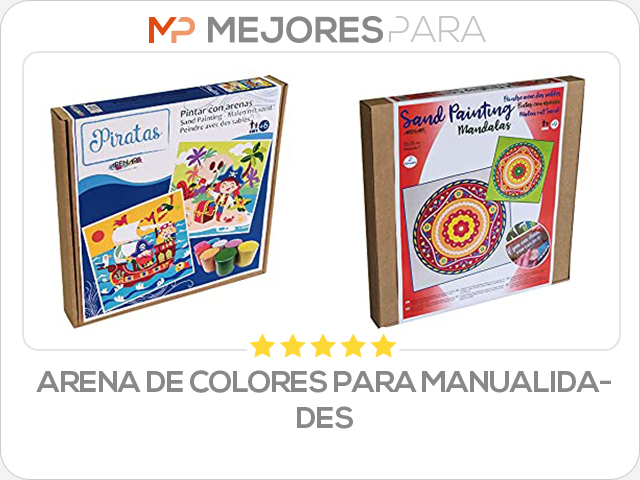 arena de colores para manualidades