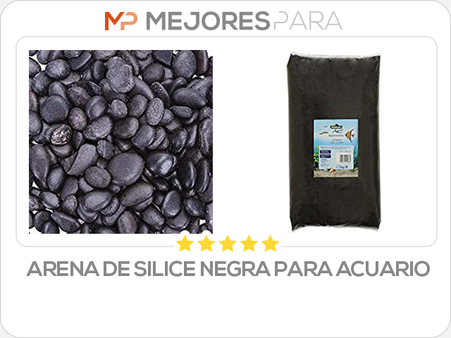 arena de silice negra para acuario