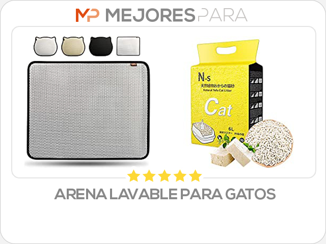 arena lavable para gatos