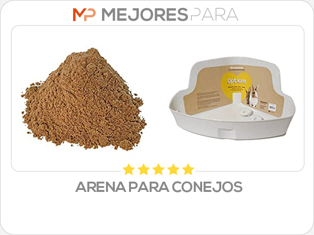 arena para conejos