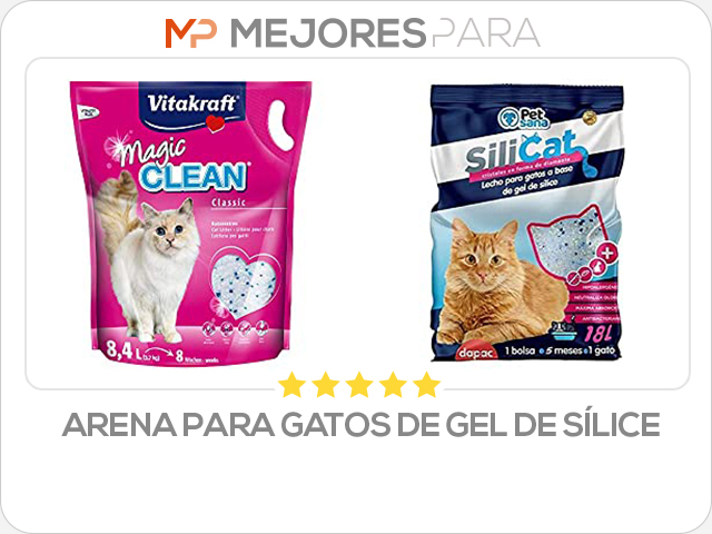 arena para gatos de gel de sílice