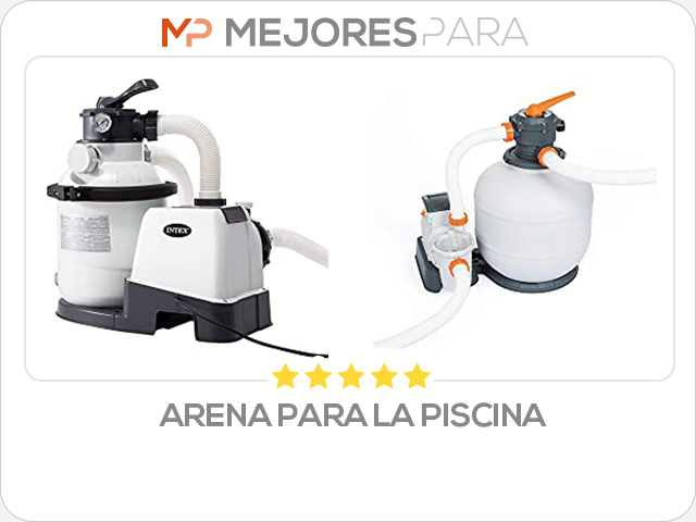 arena para la piscina