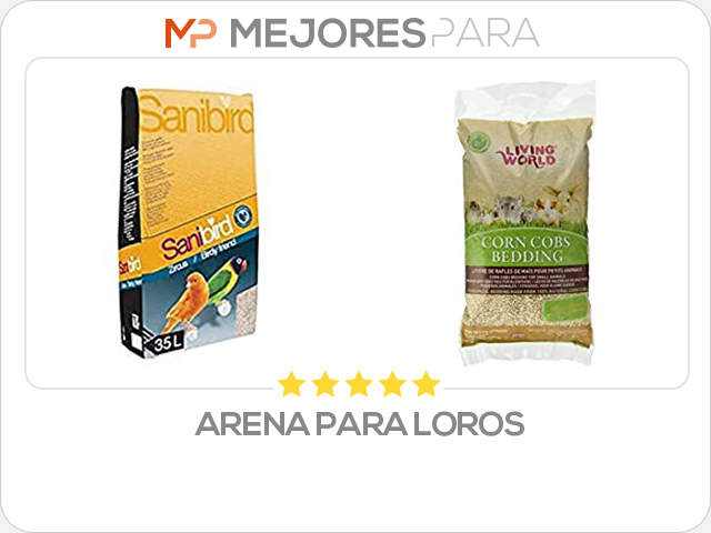 arena para loros