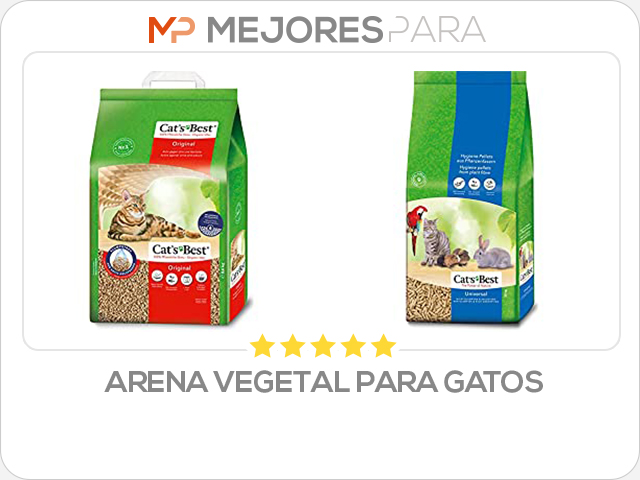 arena vegetal para gatos