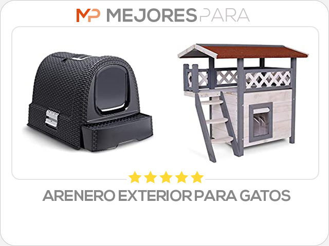 arenero exterior para gatos