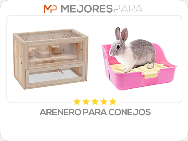 arenero para conejos