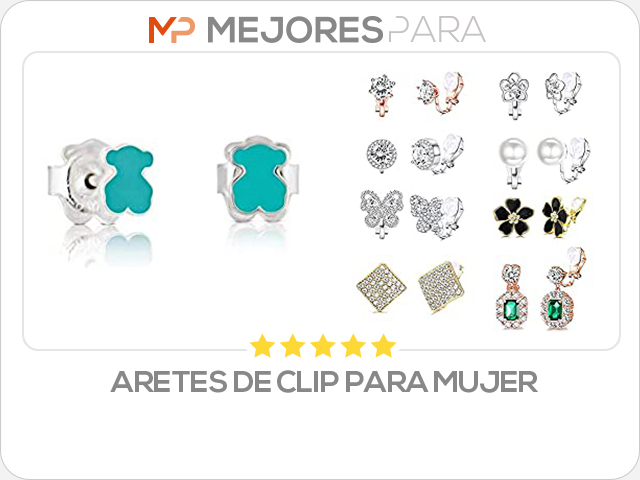 aretes de clip para mujer