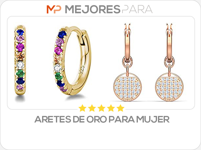 aretes de oro para mujer