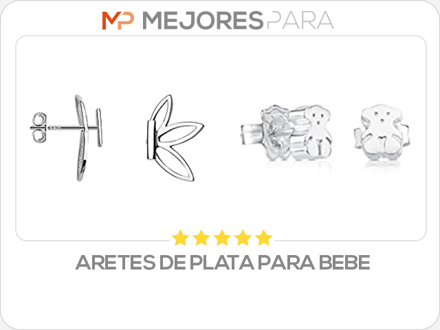 aretes de plata para bebe