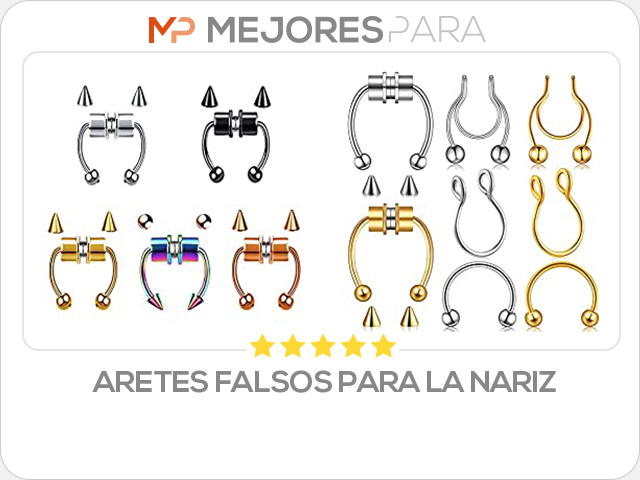 aretes falsos para la nariz