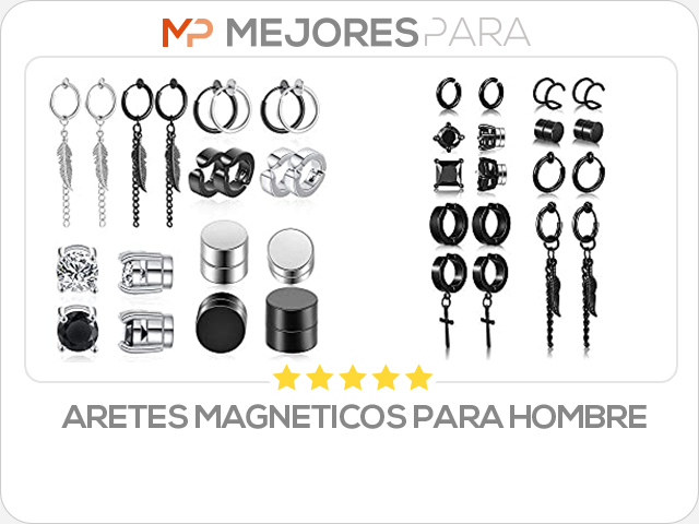 aretes magneticos para hombre