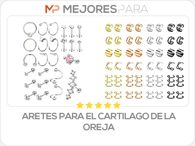 aretes para el cartilago de la oreja