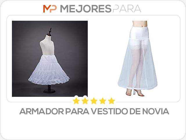 armador para vestido de novia