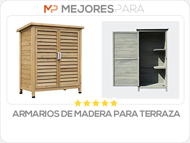 armarios de madera para terraza