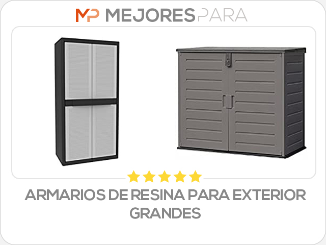 armarios de resina para exterior grandes