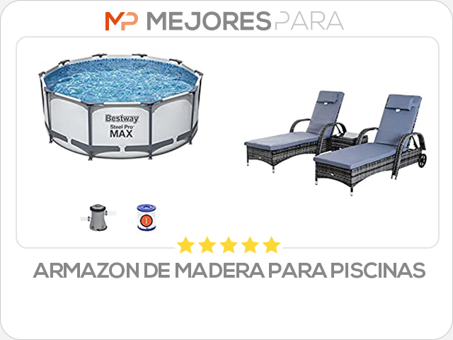 armazon de madera para piscinas