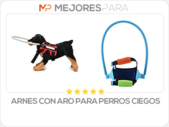 arnes con aro para perros ciegos