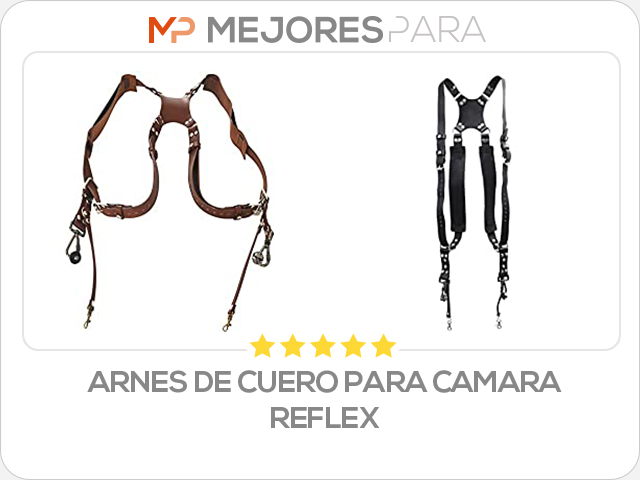 arnes de cuero para camara reflex