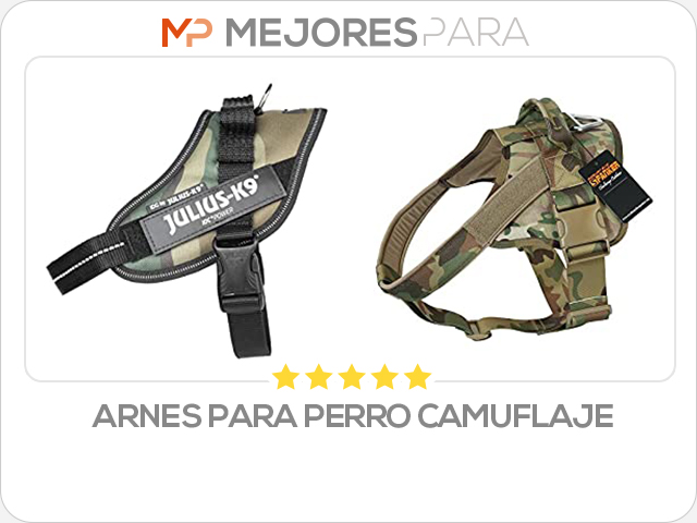 arnes para perro camuflaje