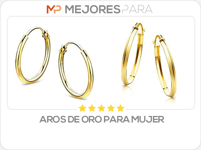 aros de oro para mujer