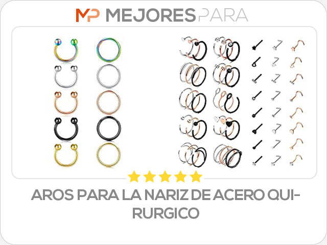 aros para la nariz de acero quirurgico