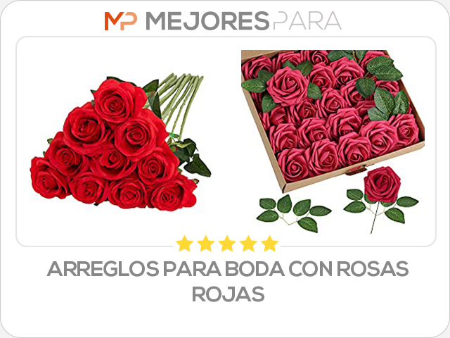 arreglos para boda con rosas rojas