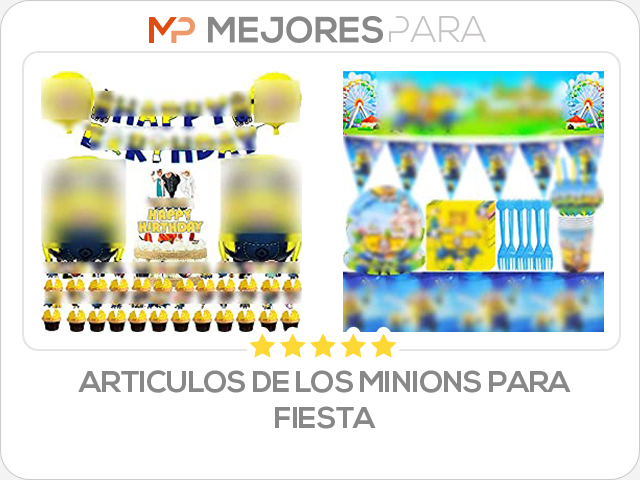 articulos de los minions para fiesta