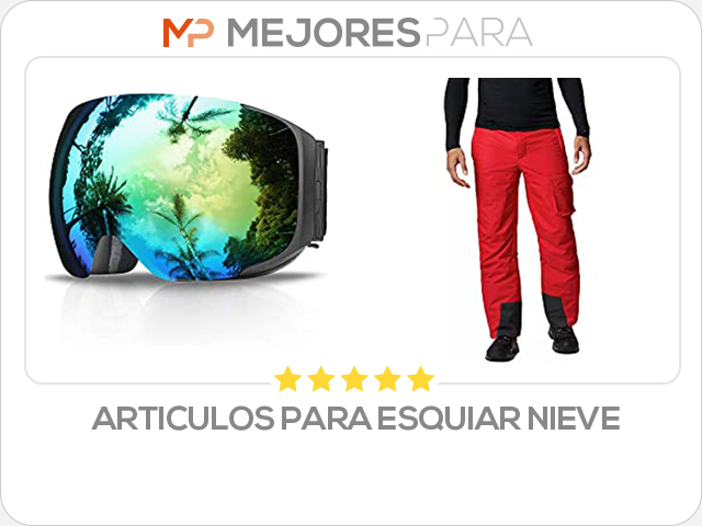 articulos para esquiar nieve