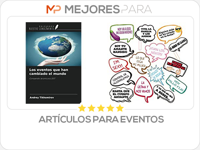 artículos para eventos