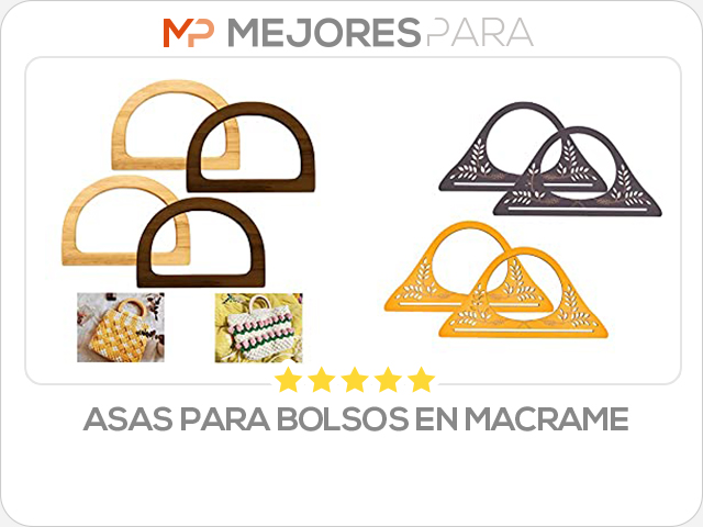 asas para bolsos en macrame