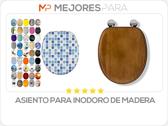 asiento para inodoro de madera