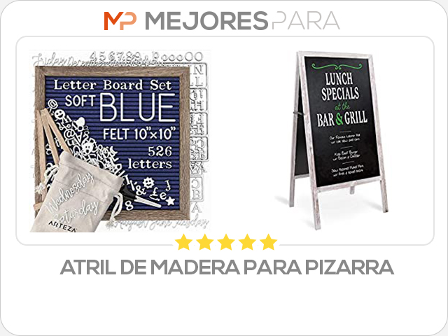 atril de madera para pizarra