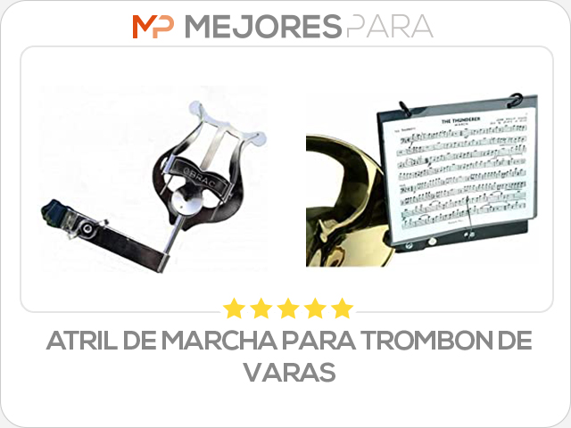 atril de marcha para trombon de varas