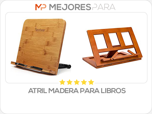 atril madera para libros