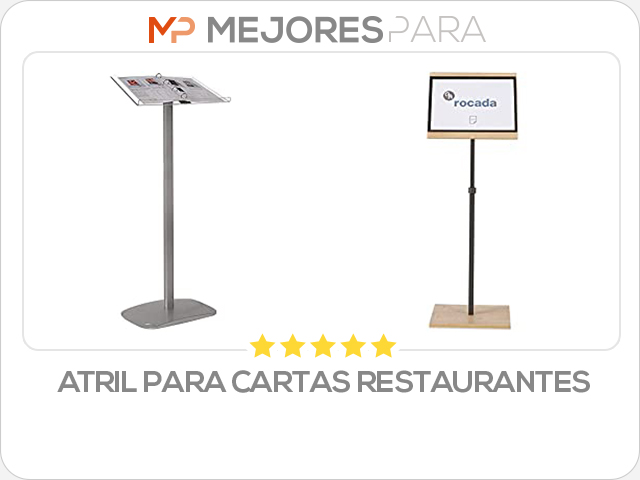 atril para cartas restaurantes