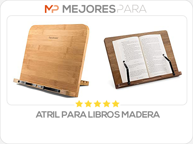 atril para libros madera