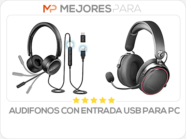 audifonos con entrada usb para pc