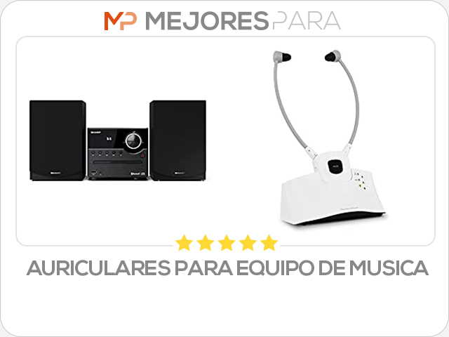 auriculares para equipo de musica