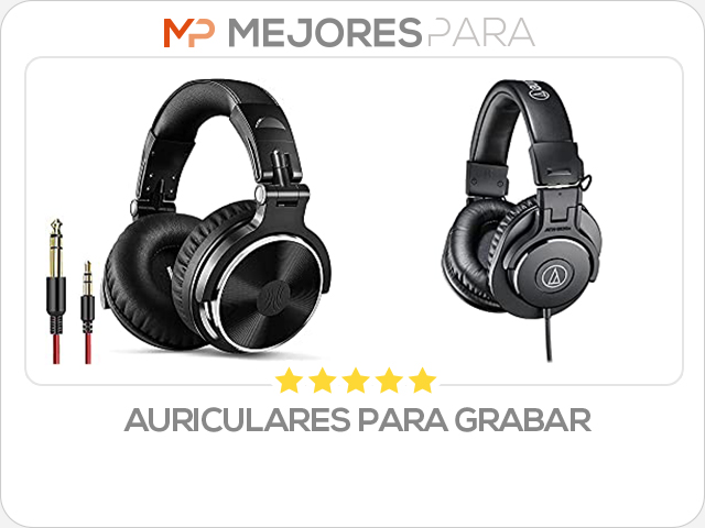 auriculares para grabar